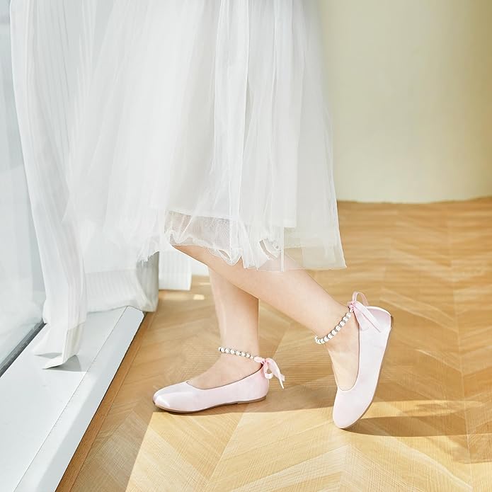 Felix & Flora Girls Toddler Little Ballet Shoes - Flower