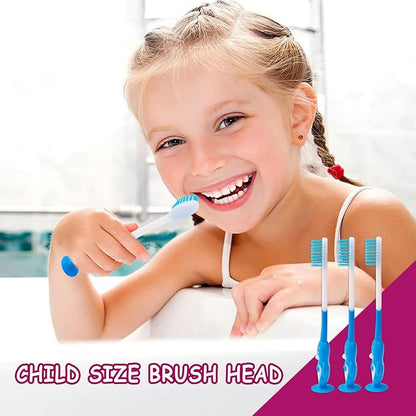 50 pcs Toddler Toothbrush Kids Manual Toothbrush Individually Wrapped Toothbrushes,Kids Toothbrush for Age 2+ Children Toothbrush Set Soft Bristles Boys Girls Toothbrush with Suction Cup
