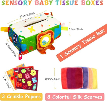 YOGINGO Baby Toys 6 to 12 Months - Baby Tissue Box Toys 1 Year