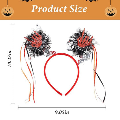 Halloween Headbands for Women - 1Pcs Orange Black Halloween Pumpkin