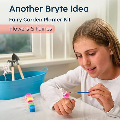 Bryte Light Up Unicorn Terrarium Kit for Kids - Grow Plant, Castle, Paint Set, Crystal Rock, Fairy Garden Lights, Arts & Crafts, STEM Activities, Birthday Gifts, Toys for Girls Aged 4–12 yrs