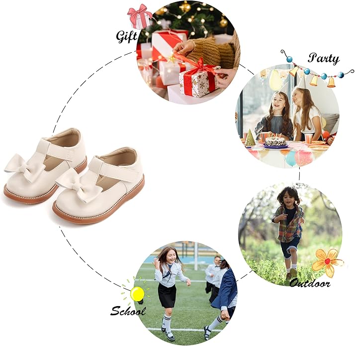 Felix & Flora Toddler Little Girl Mary Jane Dress Shoes