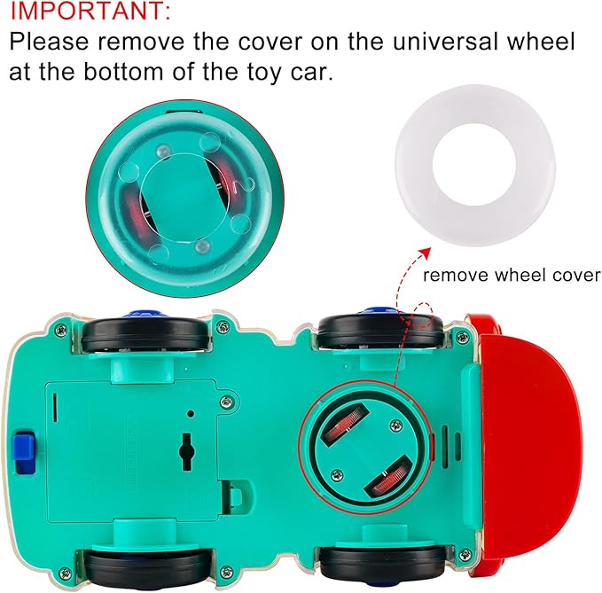 Berry President Transparent Electric Gear Train Toy with Flashing Lights