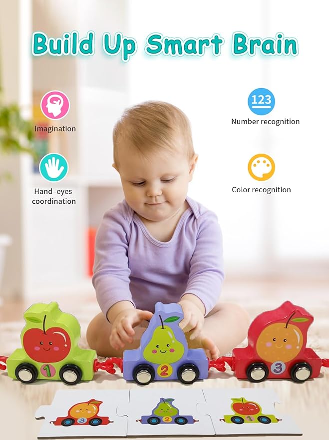 Toddler Toys for 2 4 3 Year Old Boys and 2-5 Montessori 2 Year 11 PCS