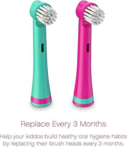 Brusheez Electronic Toothbrush Replacement Brush Heads 2 Pack (Prancy The Pony)