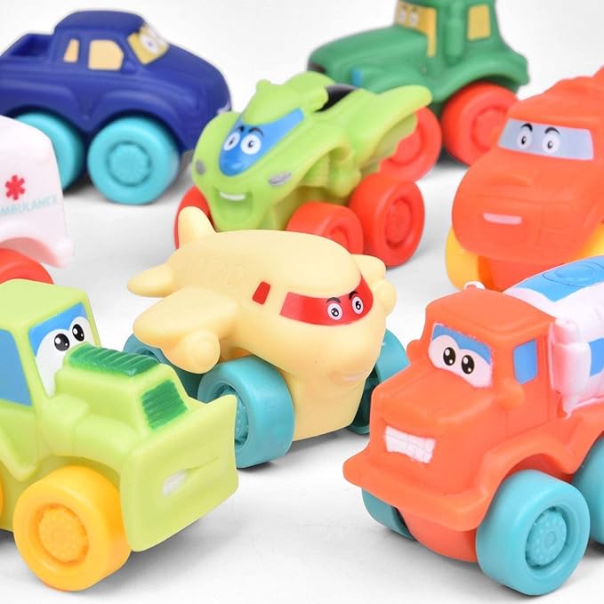 FUN LITTLE TOYS Cars Easter Eggs Vehicles for Party Favors,