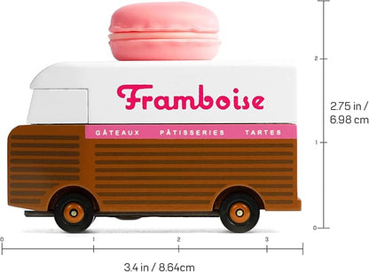 Candylab Toys CANDYCAR® Wooden Food Truck Collection - Framboise Macaron