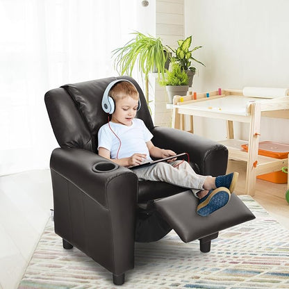 Charles Kids Recliner Chair, Coffee