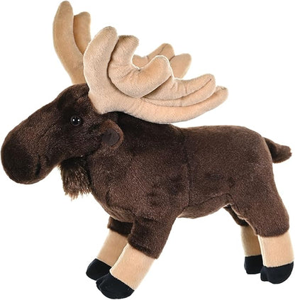 Wild Republic Moose Plush, Stuffed Animal, Plush Toy, Gifts for Kids, Cuddlekins 12"
