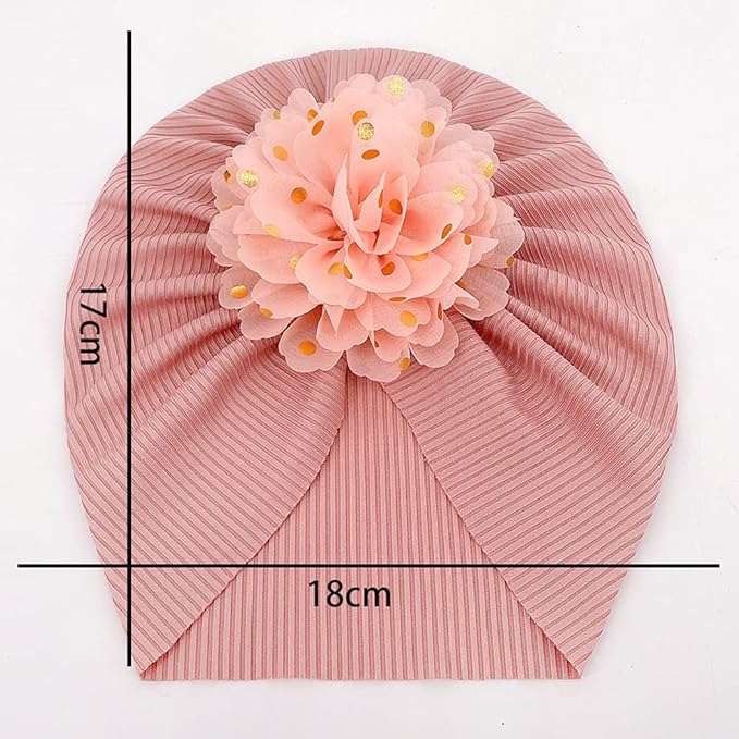 XYX Baby Girl Toddlers Breathable Cotton Hat Newborn Knotted Hat