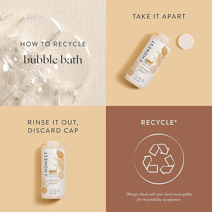The Honest Company Foaming Bubble Bath | Gentle for Baby 12 fl
