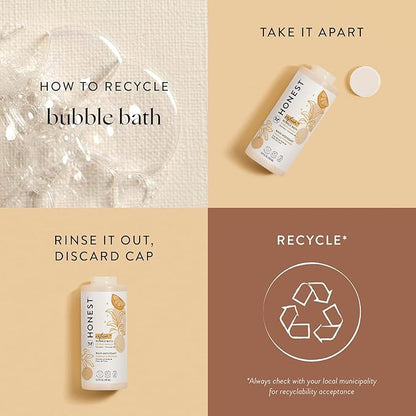 The Honest Company Foaming Bubble Bath | Gentle for Baby 12 fl