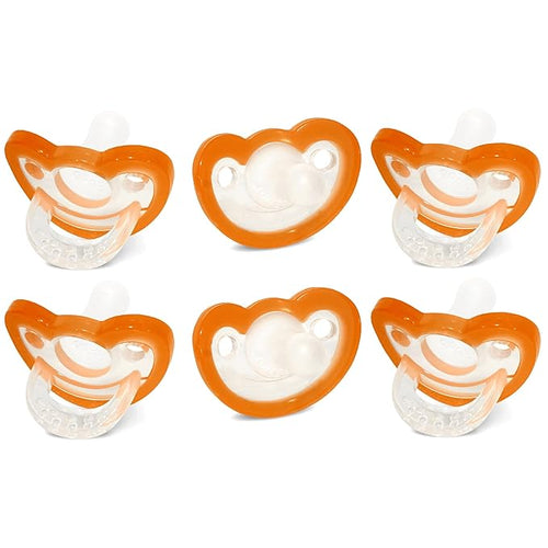 RaZbaby JollyPop Baby Pacifier for Newborns 0-3m - Soft BPA Free Medical Grade Silicone Made in The USA with a Durable one Piece Construction 6