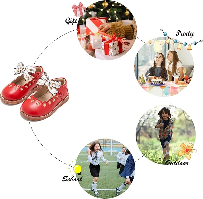 Felix & Flora Toddler Little Girl Mary Jane Dress Shoes