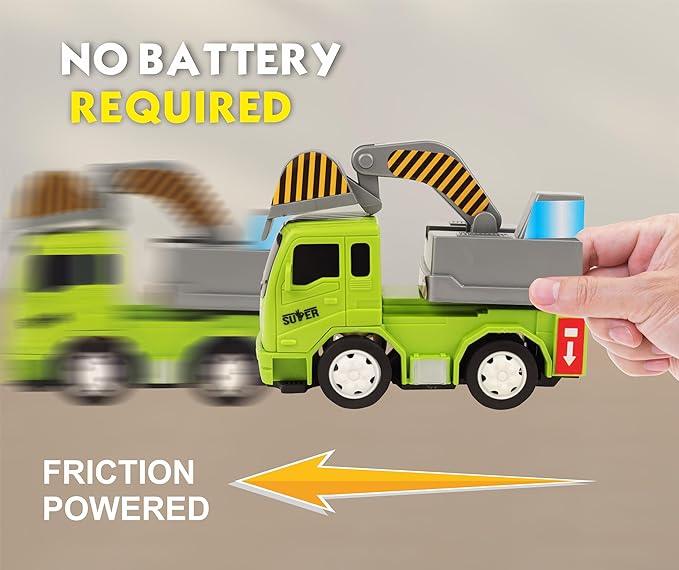 TOYZONE Friction Powered Mini Truck Series | BPA Free