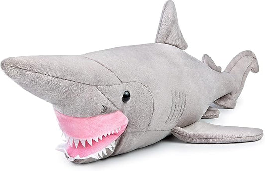 ZHONGXIN MADE Simulation Goblin Shark Plush Toy - 26.5" Long Lifelike Grey Goblin Shark Stuffed Toys, Super Soft Realistic Ocean Sea Creatures Sharks Plush Toy Gift Collection for Kids