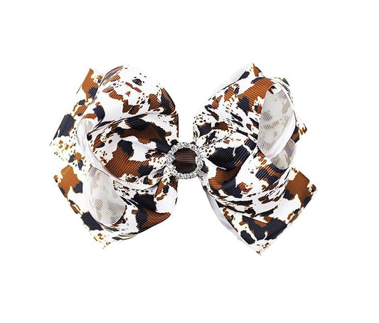 Baby Girls Leopard Bow hairpin girls leopard bow Hair Accessories women.(FJ65-1)