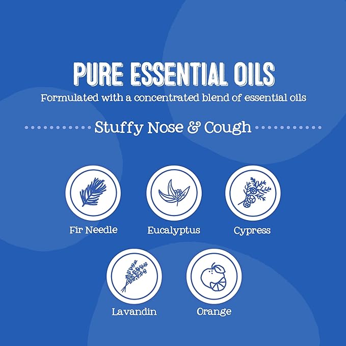Oilogic Stuffy Nose and Cough Vapor Bath Relief for Babies & Toddlers, Essential Oil Breathe Blend - Naturally Soothes with 100% Pure Lavandin 354ml (12