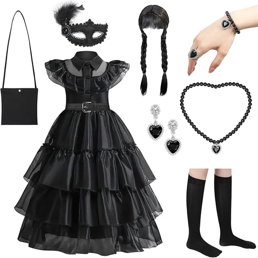 YOGFIT Halloween Costume Girls Dress for Kids Perfect for Halloween, Cosplay, and Parties