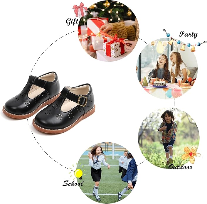 Felix & Flora Toddler Little Girl Mary Jane Dress Shoes