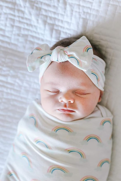 Copper Pearl Baby Bows: Stylish Headbands for Baby Girls, Premium Soft and Stretchy Baby Headbands