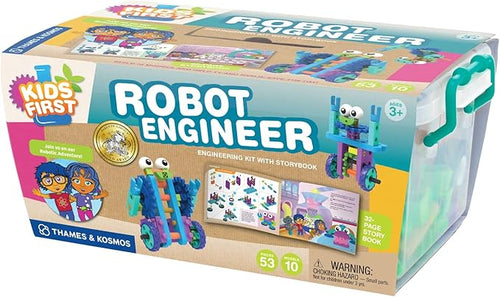 Thames & Kosmos Kids First Robot Engineer STEM Experiment Kit for Young Learners | Build 10 Non-Motorized Robots | Play & Learn with Storybook Manual | Parents’ Choice Gold Award Winner