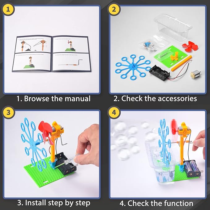Build a Robot Kit for Kids 8-12, STEM Robotics Building Kits Electronic Robotic Projects Science Experiments, STEAM Toys for Boys Girls Engineering Activities DIY Coding Robots 6 7 8 + Year Old
