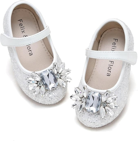 Felix & Flora Girls Toddler Little Ballet Shoes - Flower