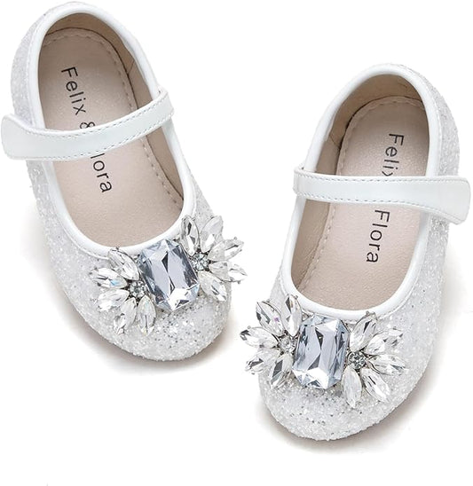 Felix & Flora Girls Toddler Little Ballet Shoes - Flower