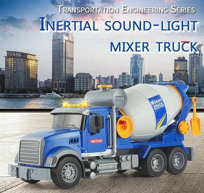 Kids Big Cement Mixer Toys Truck Toys Engineering car Lights 3+