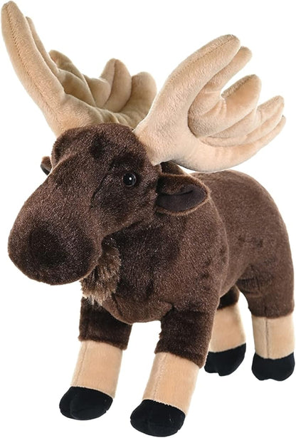 Wild Republic Moose Plush, Stuffed Animal, Plush Toy, Gifts for Kids, Cuddlekins 12"
