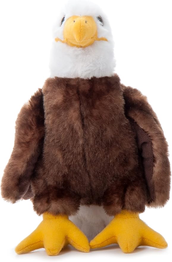 The Petting Zoo Bald Eagle Stuffed Animal, Gifts for Kids, Wild Onez Zoo Animals, Bald Eagle Plush Toy 9 inches