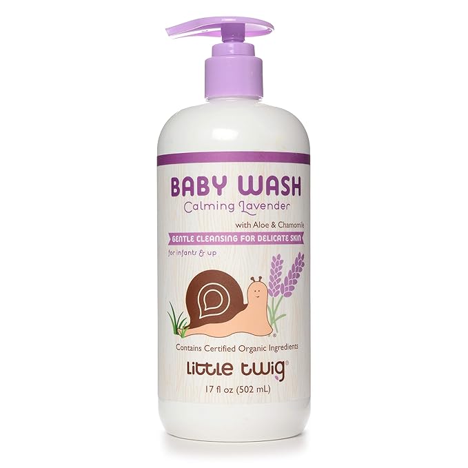 Little Twig 2-in-1 Baby Wash, Hypoallergenic Body Wash with Organic Ingredients 17 fl.