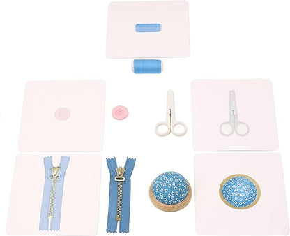 Montessori Language Materials Objects with Identical Cards Matching Game Minitures Flash Cards Cleaning Tools Hair Accessories Sewing Items (Hair Accessories)