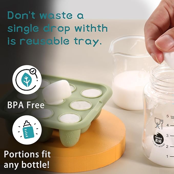 WAJIAYON Baby Food Freezer Tray,Silicone Nibble Freezer Tray