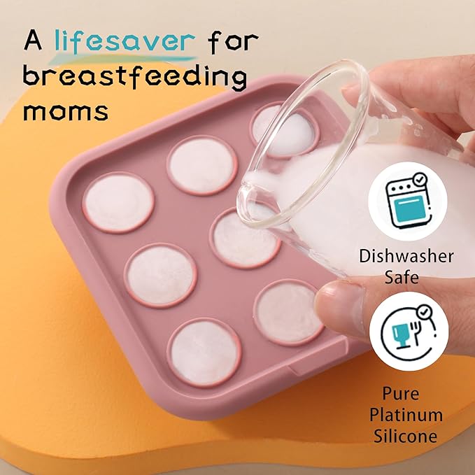 WAJIAYON Baby Food Freezer Tray Silicone Nibble Freezer Tray,Baby Fruit Food Feeder Teether Tray