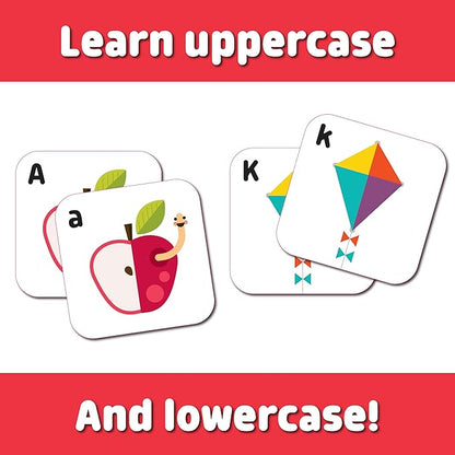 Chuckle & Roar - Matching Game Alphabet - Board Game for Kids 3 and up - Concentration Game for Toddlers - Preschool Game