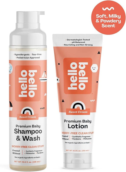 Hello Bello Extra Gentle Shampoo & Body Wash I Tear 10 FL (1 Pack)