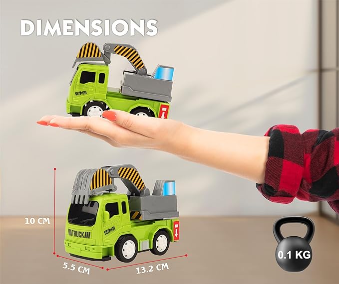 TOYZONE Friction Powered Mini Truck Series | BPA Free