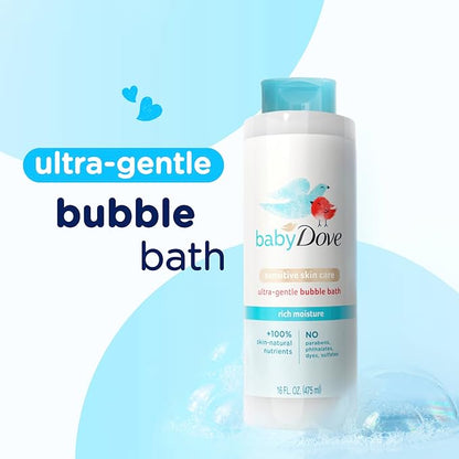Baby Dove Bubble Bath Rich Moisture for nourished Skin and 16 oz