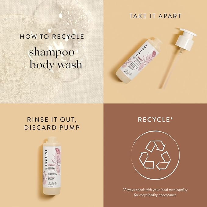 The Honest Company 2-in-1 Cleansing Shampoo + Body Wash | Gentle for Baby 10 fl