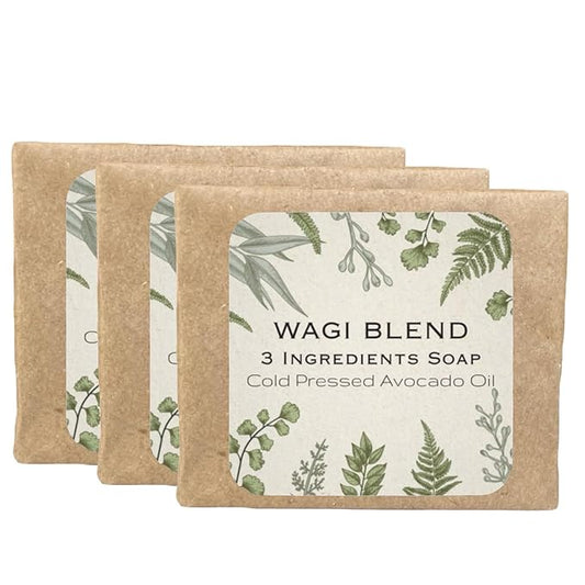 Wagi 3 Ingredients Soap - Cold Pressed Avocado Oil 3 bars