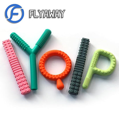 Sensory Toys for Kids with Autism, 5 Pack Autism Toys Silicone Baby Teething Toys for ADHD