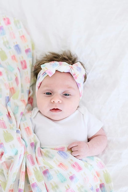 Copper Pearl Baby Bows: Stylish Headbands for Baby Girls, Premium Soft and Stretchy Baby Headbands