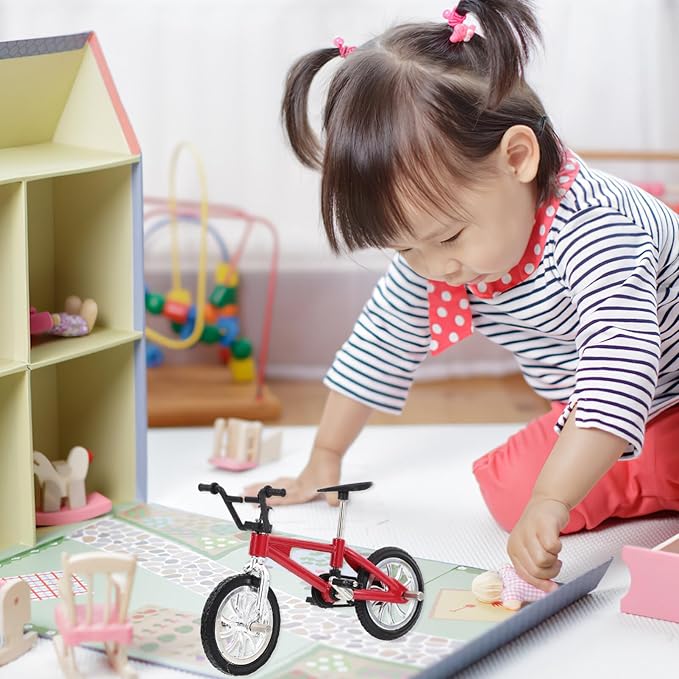 Mini Bike minibike Bikes Doll House Mini Bicycle Tiny Bike ob11 Alloy