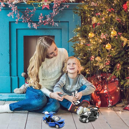 1:32 Scale Model X Alloy Car Model Diecast Toy Vehicles for Kids, Tesla car Model，Pull Back Alloy Car with Lights and Music