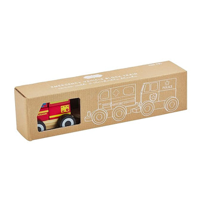 Mud Pie Children's Emergency Vehicle Block Train
