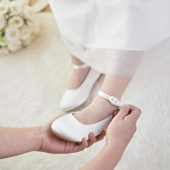 Felix & Flora Girls Toddler Little Ballet Shoes - Flower