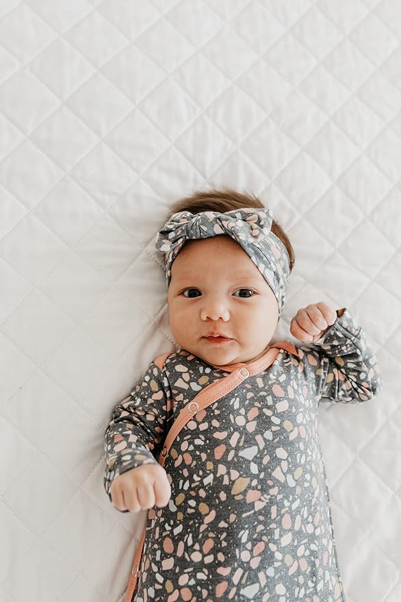 Copper Pearl Baby Bows: Stylish Headbands for Baby Girls, Premium Soft and Stretchy Baby Headbands