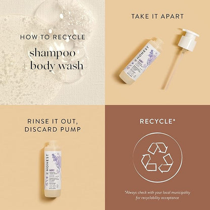 The Honest Company 2-in-1 Cleansing Shampoo + Body Wash | Gentle for Baby 18 fl
